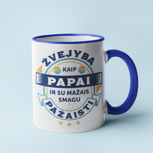 Puodelis "Žvejyba kaip papai" Puodelis "Žvejyba kaip papai"