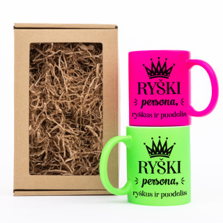 Puodelių rinkinys "Ryški persona"