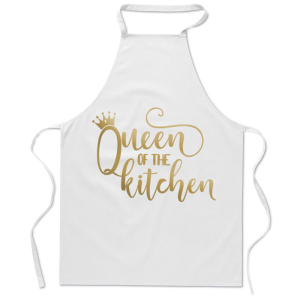 Medvilninė prijuostė "Queen of the kitchen" Medvilninė prijuostė "Queen of the kitchen"