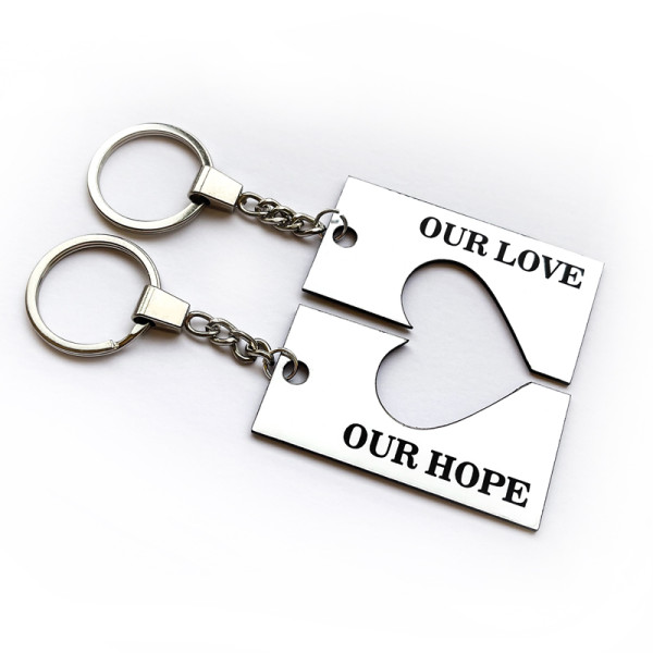 Raktų pakabukų komplektas "Our love, our hope" Raktų pakabukų komplektas "Our love, our hope"