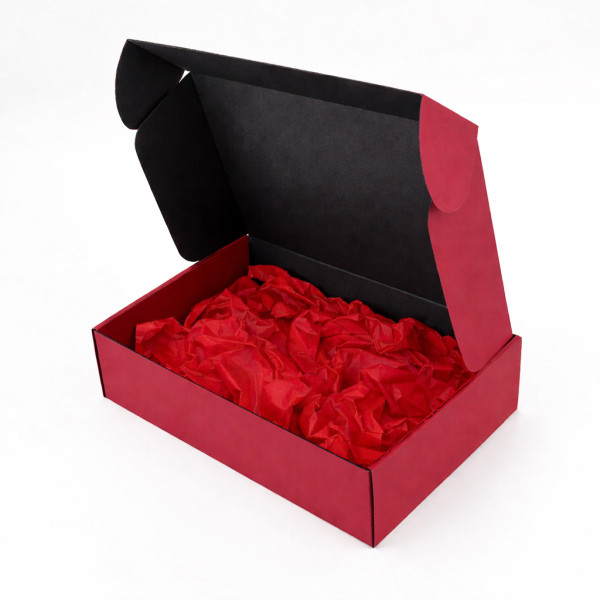 Premium dovanų dėžutė, tamsiai raudona 305x215x85mm