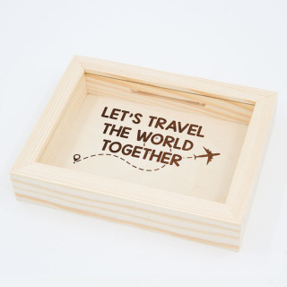 Rėmelis - taupyklė "Let's travel the world together"