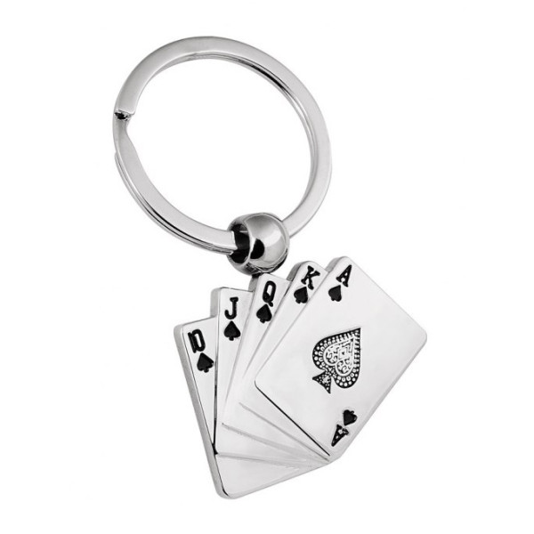 Raktų pakabukas "Royal Flush" (su galimybe išgraviruoti už papildomą kainą) Raktų pakabukas "Royal Flush" (su galimybe išgraviruoti už papildomą kainą)