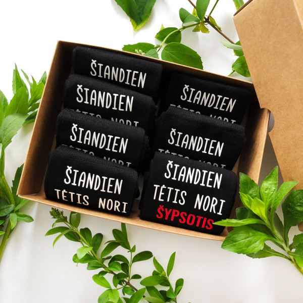 Kojinių komplektas "Šiandien tėtis nori"