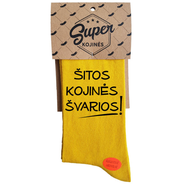 Kojinės "Šitos kojinės švarios!" Kojinės "Šitos kojinės švarios!"