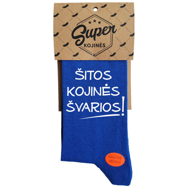 Kojinės "Šitos kojinės švarios!" Kojinės "Šitos kojinės švarios!"
