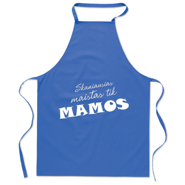Medvilninė prijuostė "Skaniausias maistas - tik mamos!"