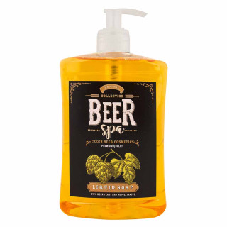 Skystas muilas "BEER SPA" (500ml) su alaus mielėmis ir apynių ekstraktais
