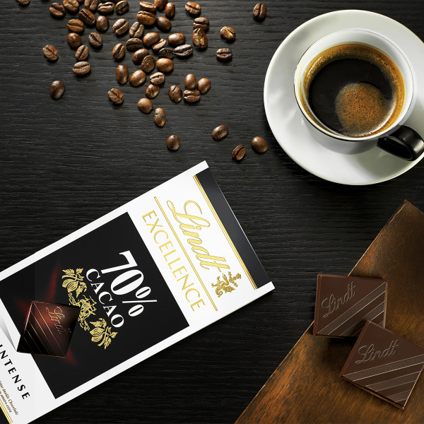 "LINDT EXCELLENCE" juodasis šokoladas (70%), 100 g "LINDT EXCELLENCE" juodasis šokoladas (70%), 100 g