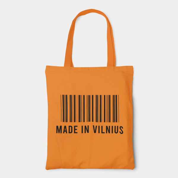Spalvotas medžiaginis maišelis "Made in Vilnius" Spalvotas medžiaginis maišelis "Made in Vilnius"