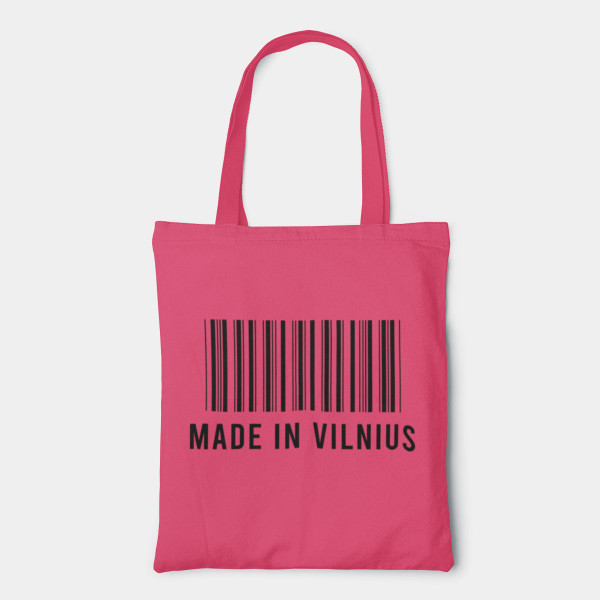 Spalvotas medžiaginis maišelis "Made in Vilnius" Spalvotas medžiaginis maišelis "Made in Vilnius"