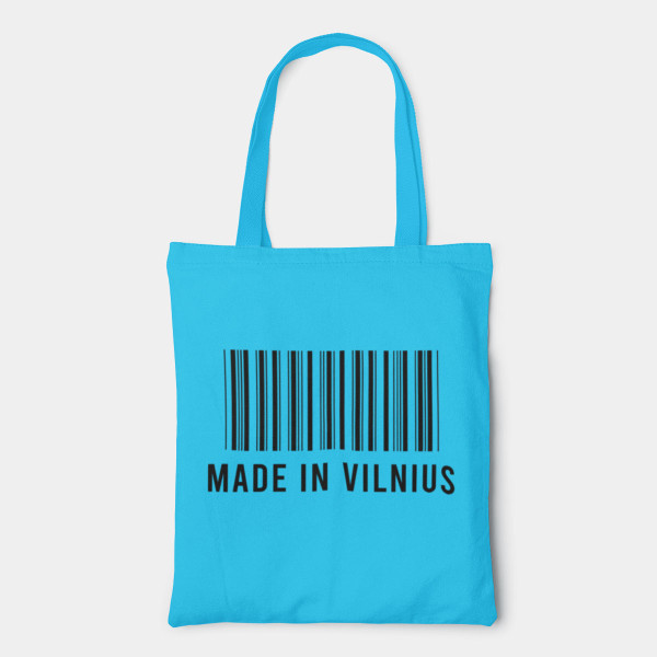 Spalvotas medžiaginis maišelis "Made in Vilnius" Spalvotas medžiaginis maišelis "Made in Vilnius"