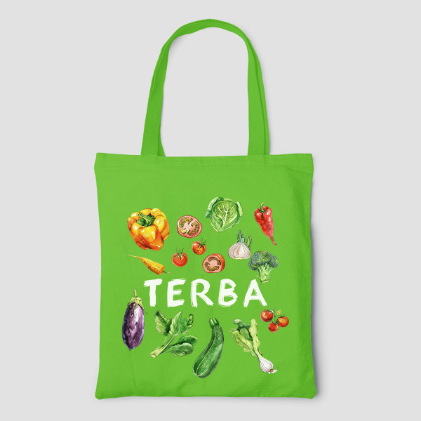 Spalvotas medžiaginis maišelis "Terba"