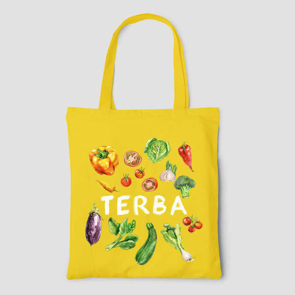 Spalvotas medžiaginis maišelis "Terba"