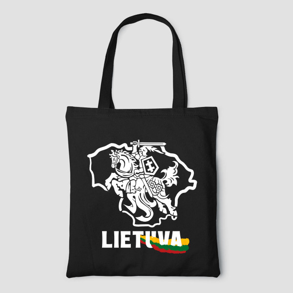 Spalvotas medžiaginis maišelis "Vytis - Lietuva"