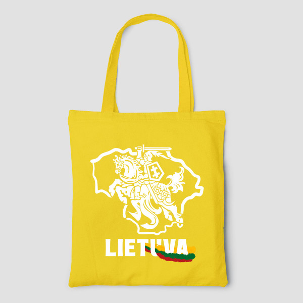 Spalvotas medžiaginis maišelis "Vytis - Lietuva"