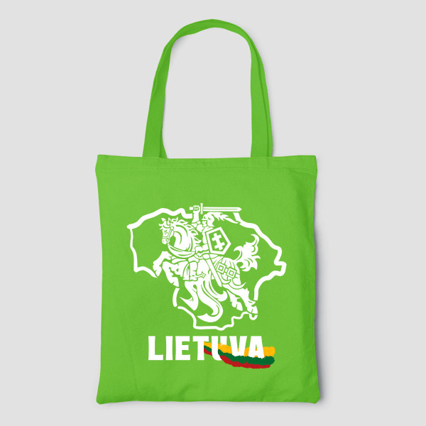 Spalvotas medžiaginis maišelis "Vytis - Lietuva"
