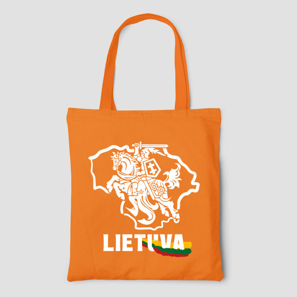 Spalvotas medžiaginis maišelis "Vytis - Lietuva"