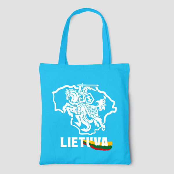 Spalvotas medžiaginis maišelis "Vytis - Lietuva"