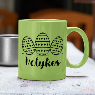 Spalvotas puodelis "Velykos"