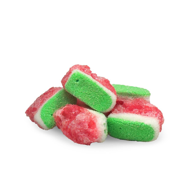 STAR CANDIES šaltyje džiovinti guminukai "Arbūziukai", 50g. STAR CANDIES šaltyje džiovinti guminukai "Arbūziukai", 50g.