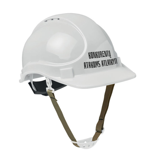 Statybinis šalmas "Konkurentų atakoms atlaikyti"