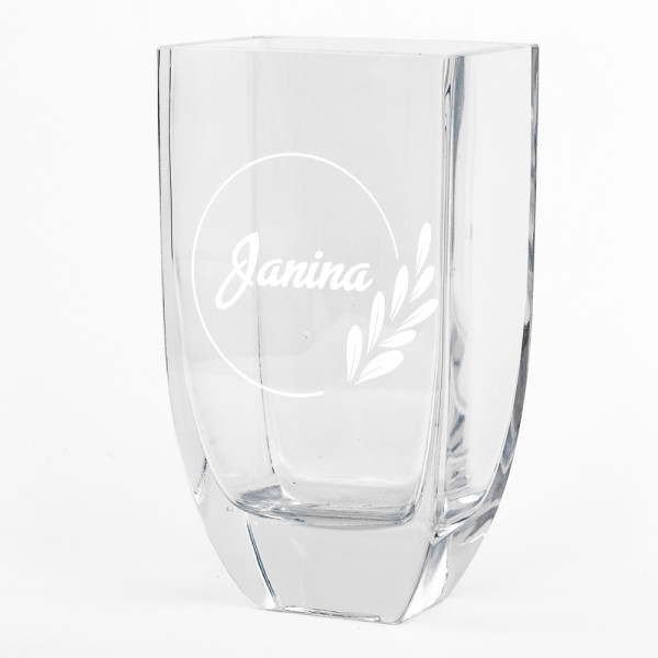 Stiklinė lašo formos vaza "Janina"