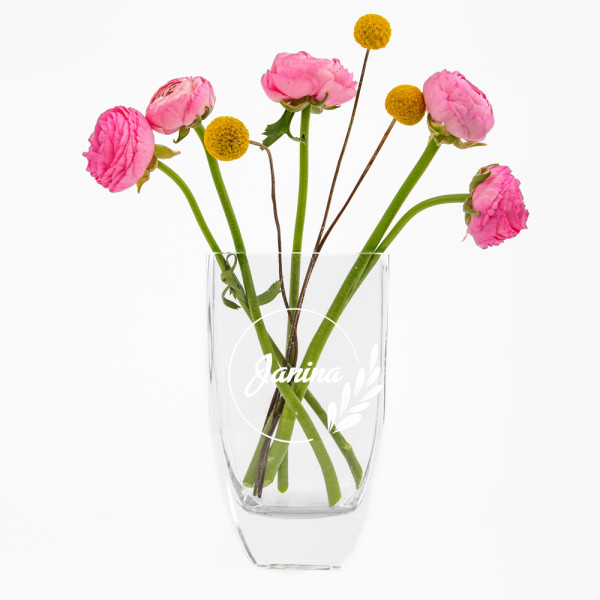 Stiklinė lašo formos vaza "Janina"