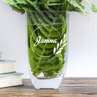 Stiklinė lašo formos vaza "Janina"