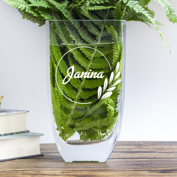 Stiklinė lašo formos vaza "Janina"