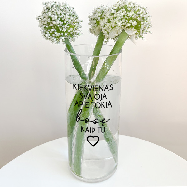 Stiklinė vaza "Bosė"