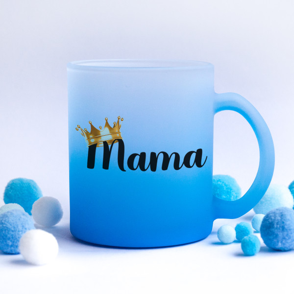 Stiklinis matinis puodelis "Mama" Stiklinis matinis puodelis "Mama"
