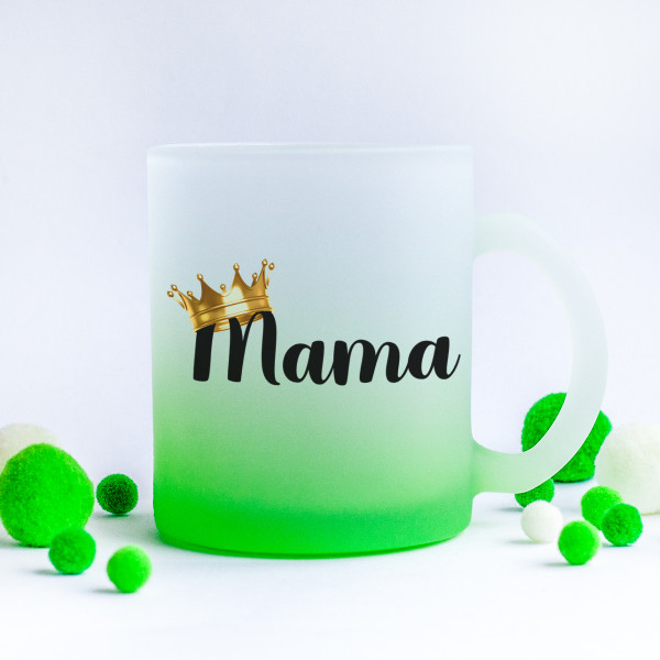 Stiklinis matinis puodelis "Mama" Stiklinis matinis puodelis "Mama"
