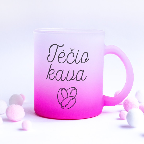 Stiklinis matinis puodelis "Tėčio kava" Stiklinis matinis puodelis "Tėčio kava"