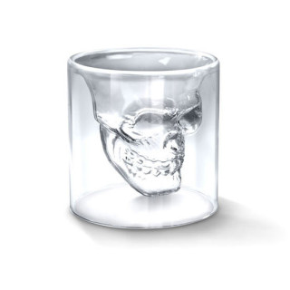 Kaukolės formos stikliukas "DOOMED", 75ml