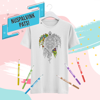 Marškinėliai "Nuspalvink pats! Vėžlys"