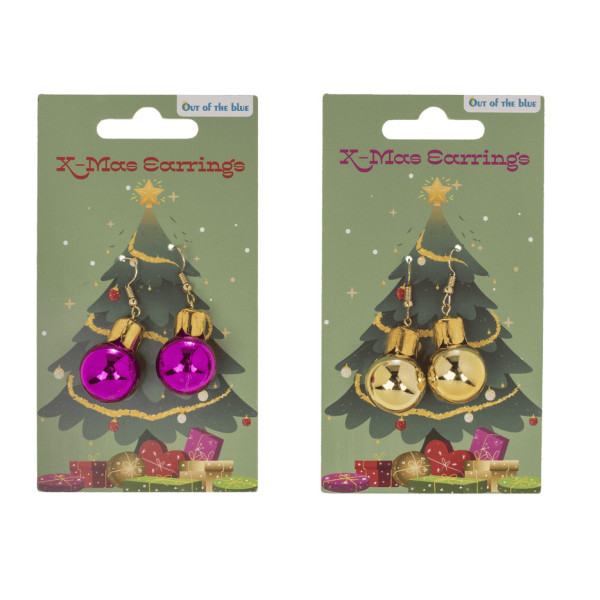 Šventiniai auskarai „Eglutės žaisliukai“