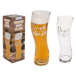 Svyruojantis bokalas "Drunk again" (569ml)