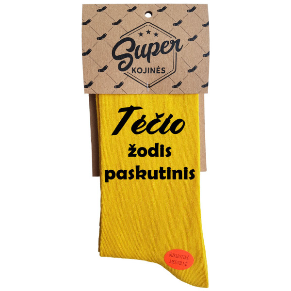 Kojinės "Tėčio žodis paskutinis" Kojinės "Tėčio žodis paskutinis"