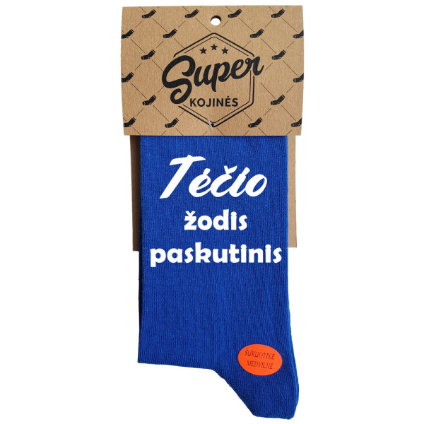 Kojinės "Tėčio žodis paskutinis" Kojinės "Tėčio žodis paskutinis"
