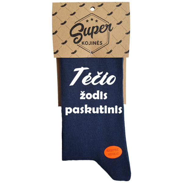 Kojinės "Tėčio žodis paskutinis" Kojinės "Tėčio žodis paskutinis"