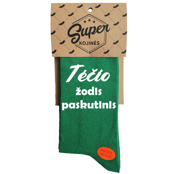 Kojinės "Tėčio žodis paskutinis" Kojinės "Tėčio žodis paskutinis"