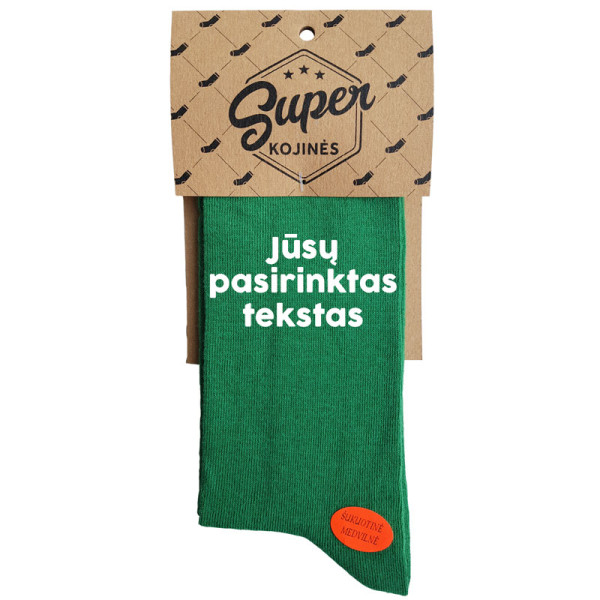 Kojinės su Jūsų pasirinktu tekstu Kojinės su Jūsų pasirinktu tekstu