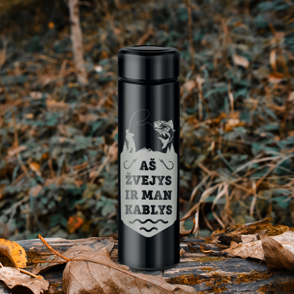 Termosas "Aš žvejys ir man kablys" (425ml) Termosas "Aš žvejys ir man kablys" (425ml)