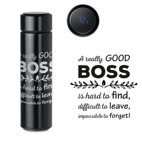 Termosas su termometru "Really good BOSS" (500ml) Termosas su termometru "Really good BOSS" (500ml)