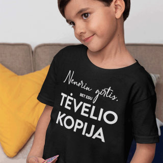 Vaikiški marškinėliai "Tėvelio kopija"