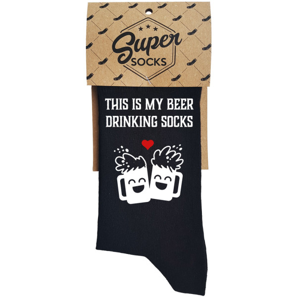 Kojinės "This is my beer drinking socks" Kojinės "This is my beer drinking socks"