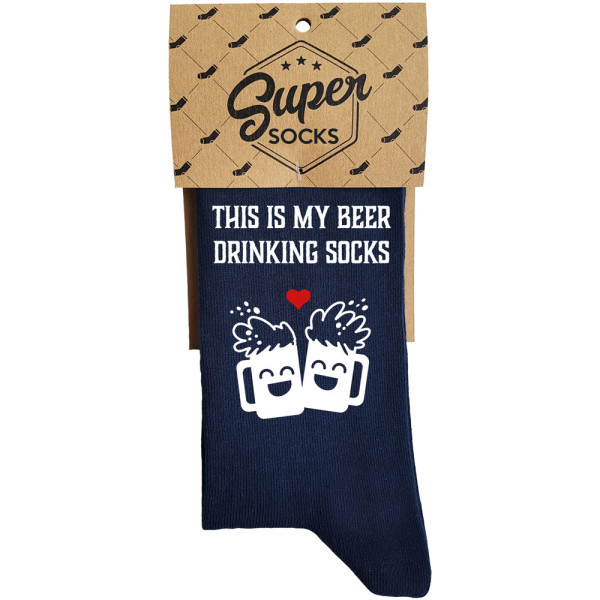 Kojinės "This is my beer drinking socks" Kojinės "This is my beer drinking socks"