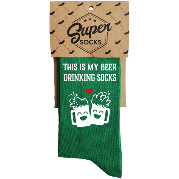 Kojinės "This is my beer drinking socks" Kojinės "This is my beer drinking socks"