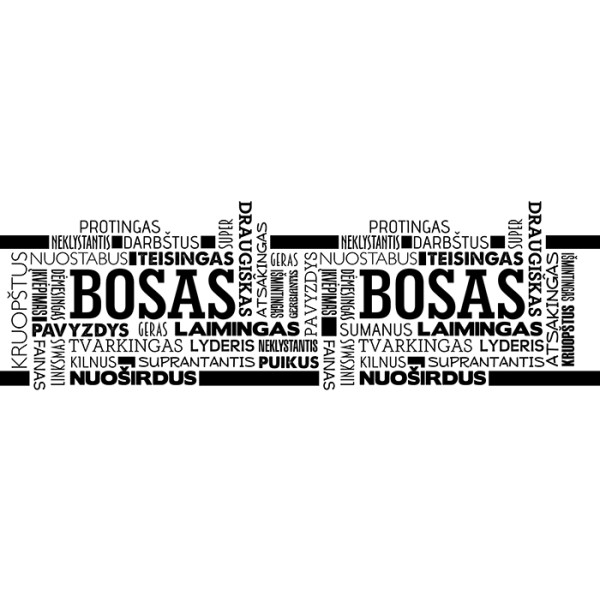 Puodelis "Tikras bosas" Puodelis "Tikras bosas"
